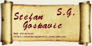 Stefan Gospavić vizit kartica